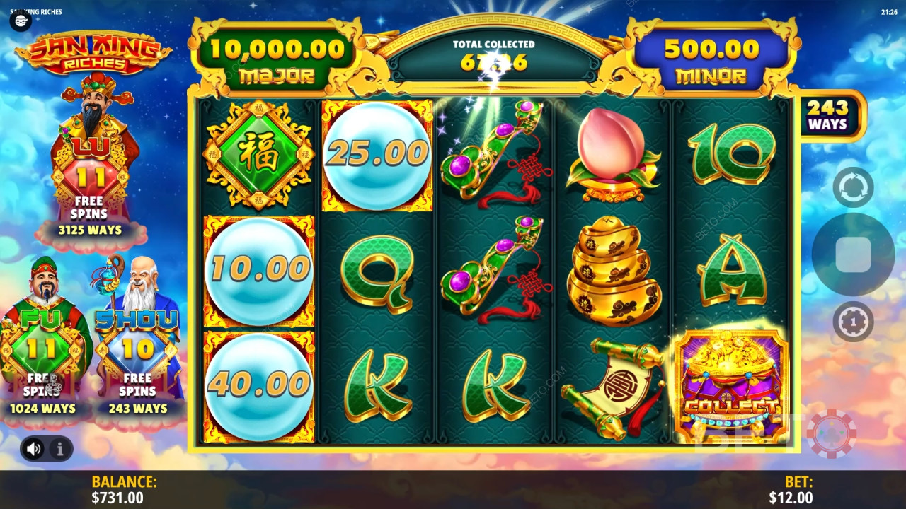 San Xing Riches 무료 플레이