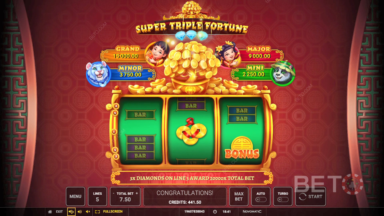 Super Triple Fortune 무료 플레이