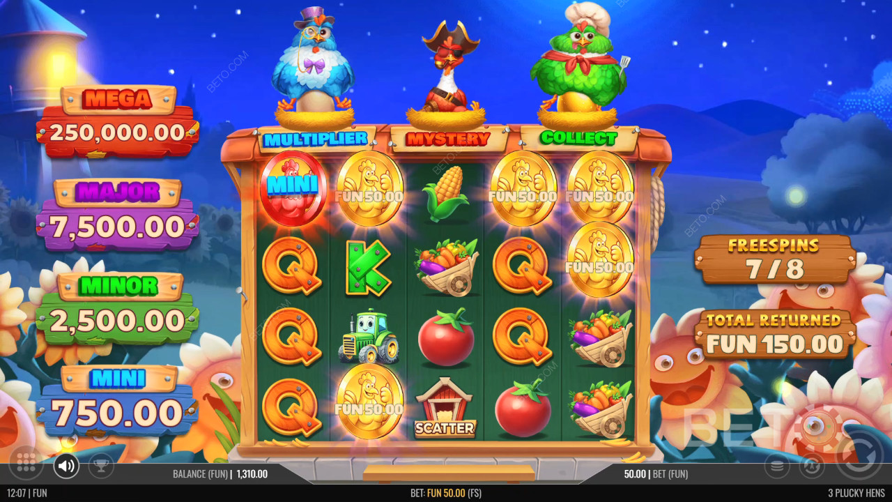 3 Plucky Hens 무료 플레이