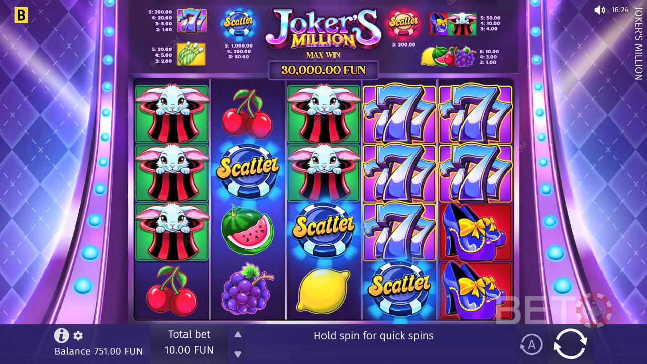 Joker's Million 무료 플레이