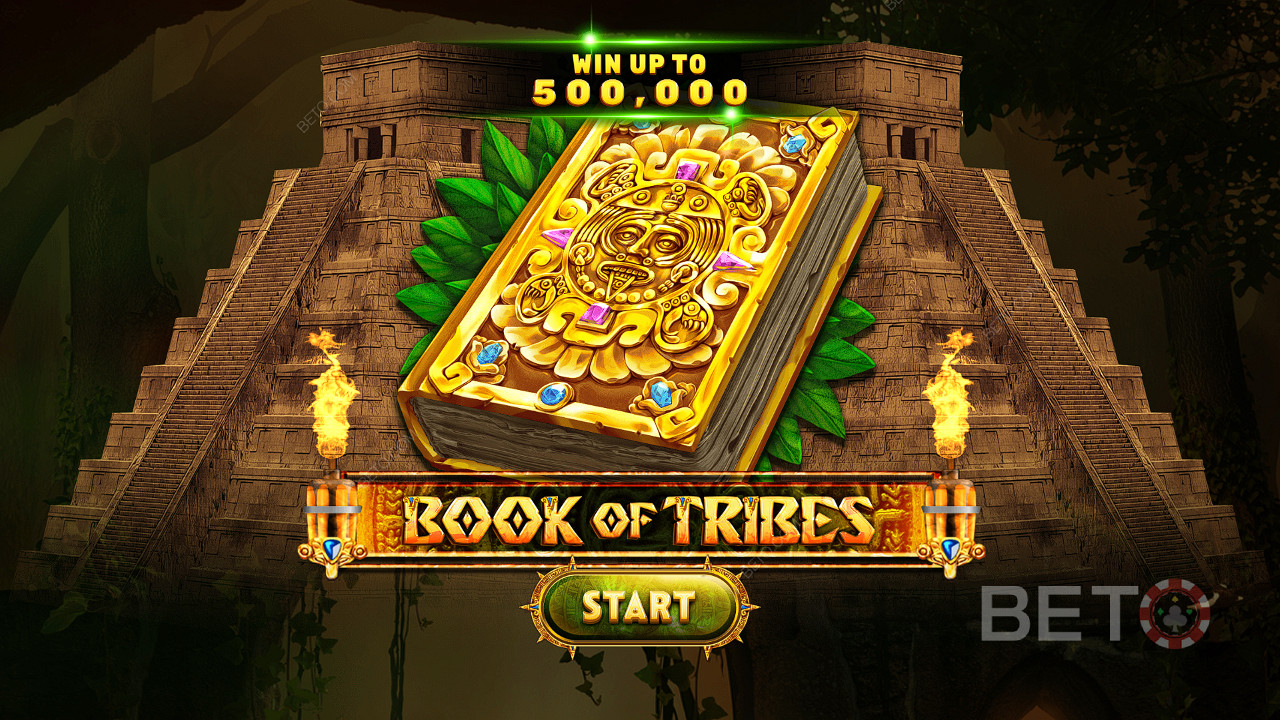 부족의 책 온라인 슬롯에서 판돈의 최대 5,000배를 획득하세요.