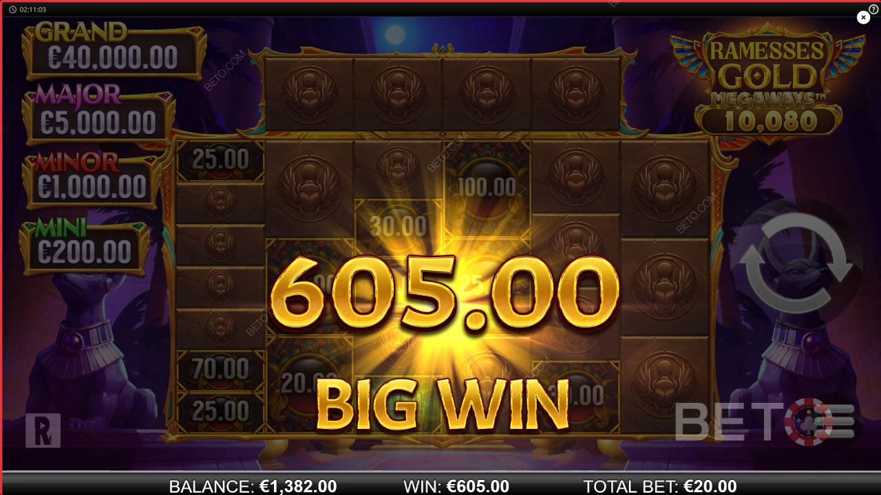 Ramesses Gold Megaways 무료 플레이