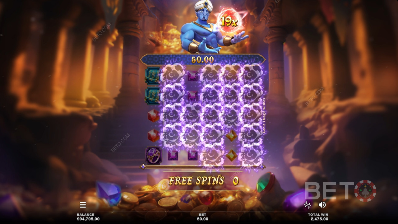 지니의 마법 소원에 설명된 보너스 기능은 다음과 같습니다. Microgaming
