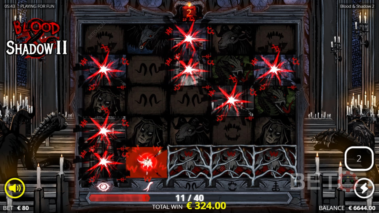 『Blood & Shadow 2』의 보너스 콘텐츠 해설 Nolimit City
