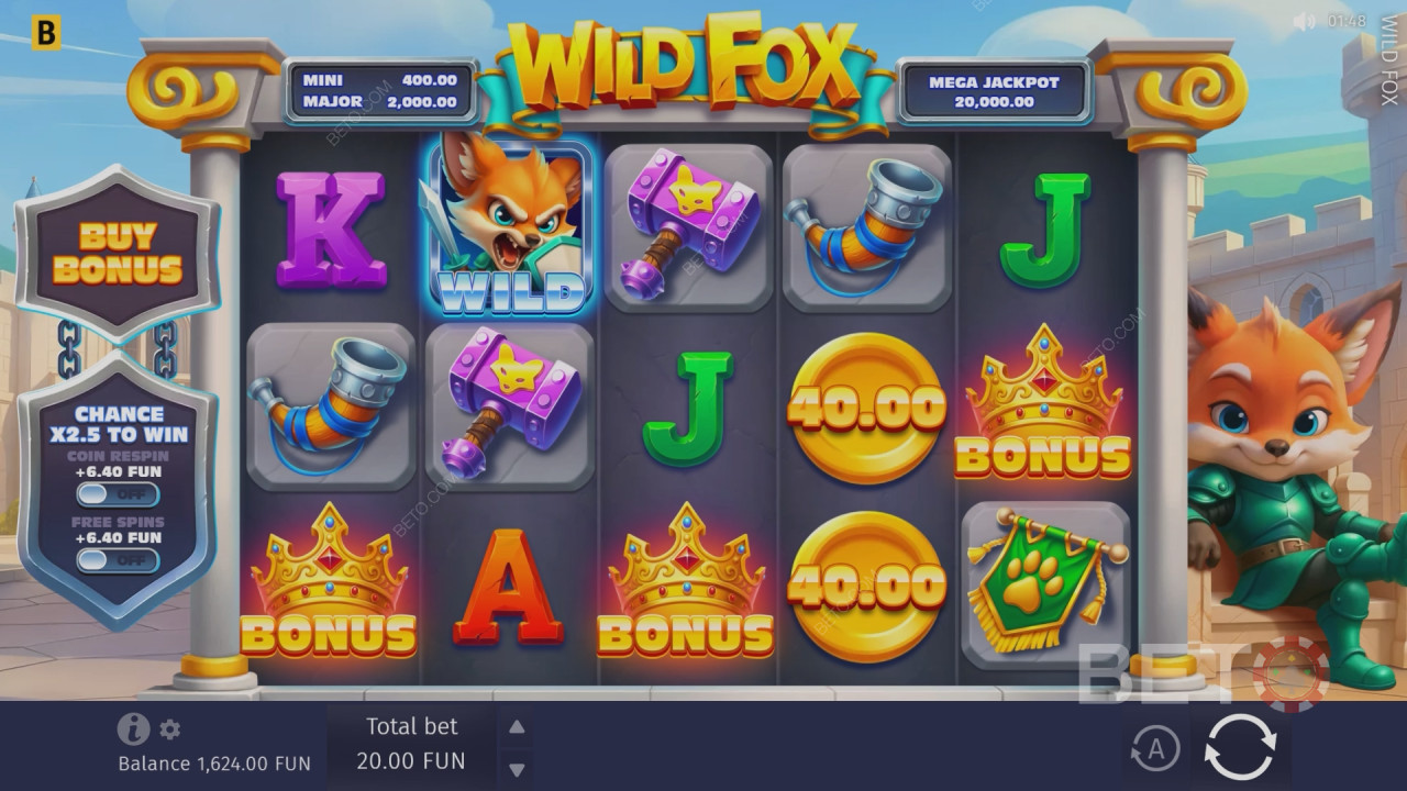 BETO Slots의 ‘Wild Fox’ 리뷰