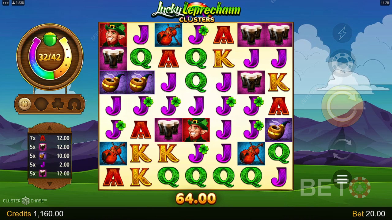 Microgaming 의 행운의 레프리콘 클러스터 플레이 방법