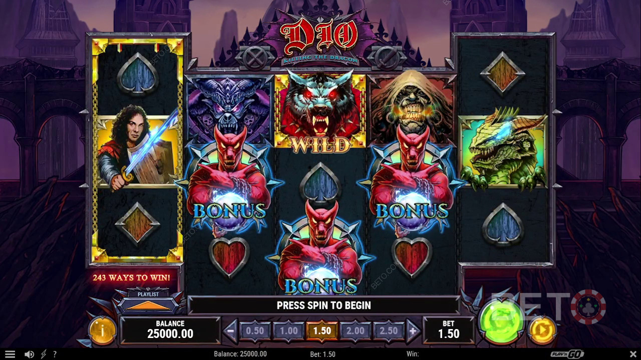 BETO 슬롯의 Dio Killing The Dragon 리뷰