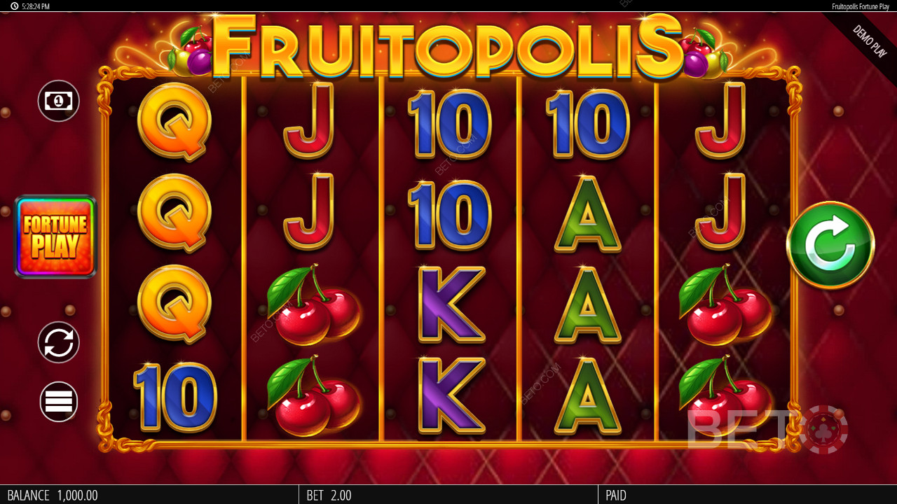 Fruitopolis Fortune Play 무료 플레이