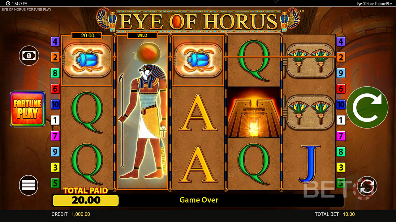 Eye of Horus Fortune Play 무료 플레이