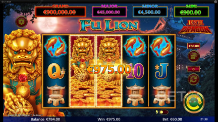 (2025) Jewel of the Dragon Fu Lion 슬롯 - 무료 플레이 및 리뷰
